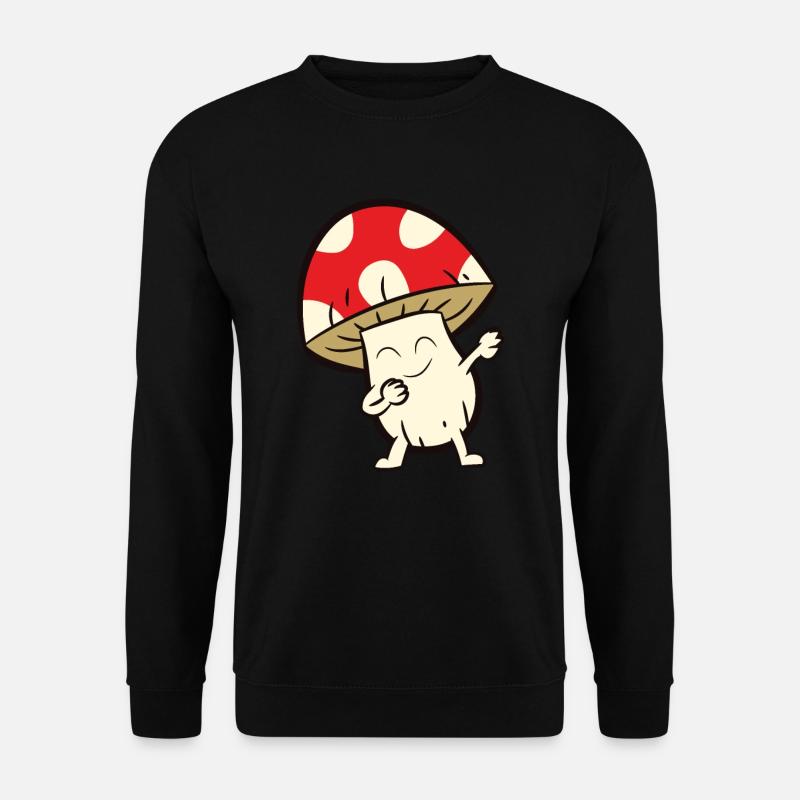 Mushroom - dance, dab, dabbing - Unisex Sweatshirt - black