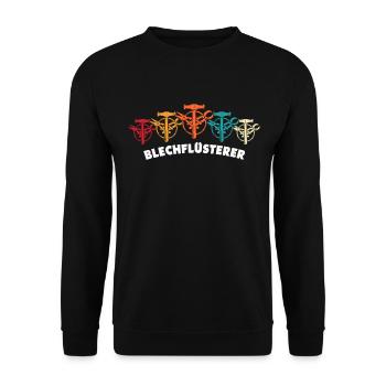 Spengler Beruf Bauspengler Sprüche - Unisex Pullover - Schwarz - Vorne - Alina (178cm) & Michal (187cm)