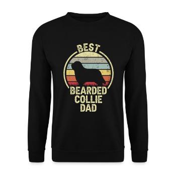 Meilleur père chien - Bearded Collie - Sweat-shirt Unisexe - noir - Devant - Alina (178cm) & Michal (187cm)