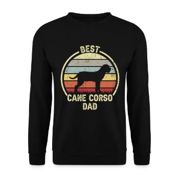 Meilleur père de chien - Cane Corso - Sweat-shirt Unisexe - noir - Devant - Alina (178cm) & Michal (187cm)