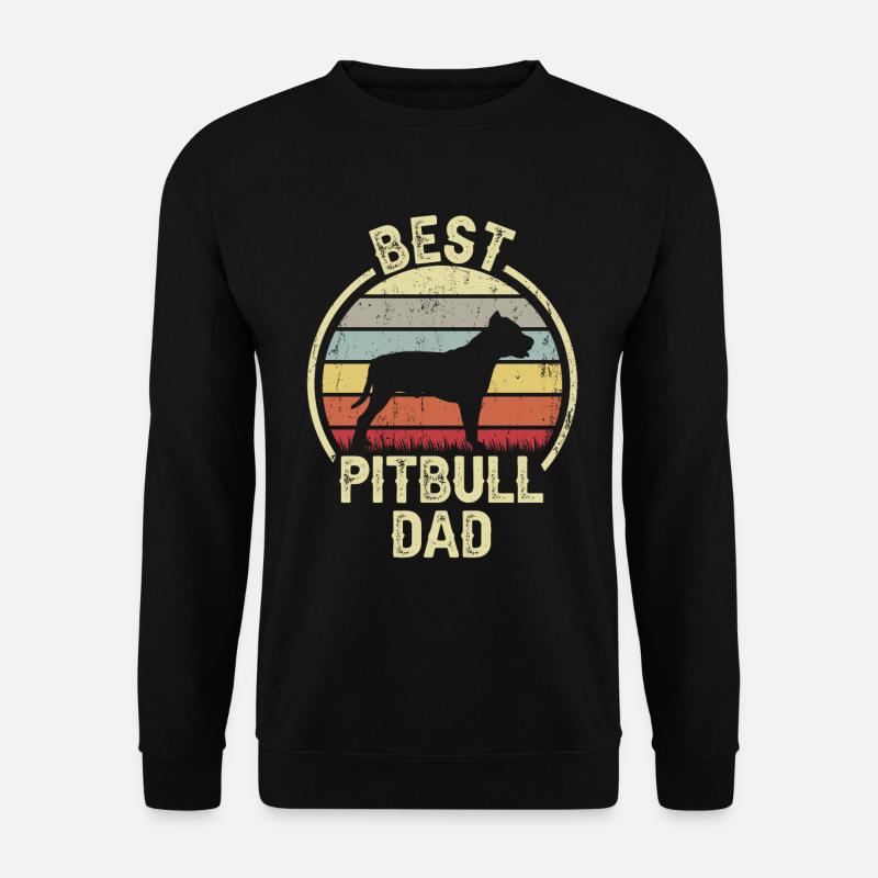Bester Hundevater - Pitbull - Unisex Pullover - Schwarz