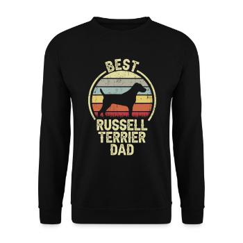 Meilleur père de chien - Russell Terrier - Sweat-shirt Unisexe - noir - Devant - Alina (178cm) & Michal (187cm)