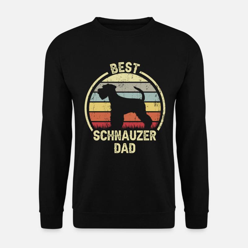 Bester Hund Dad - Schnauzer - Unisex Pullover - Schwarz