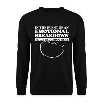 Émotionnel - Papa Mama Igel - Sweat-shirt Unisexe - noir - Devant - Alina (178cm) & Michal (187cm)