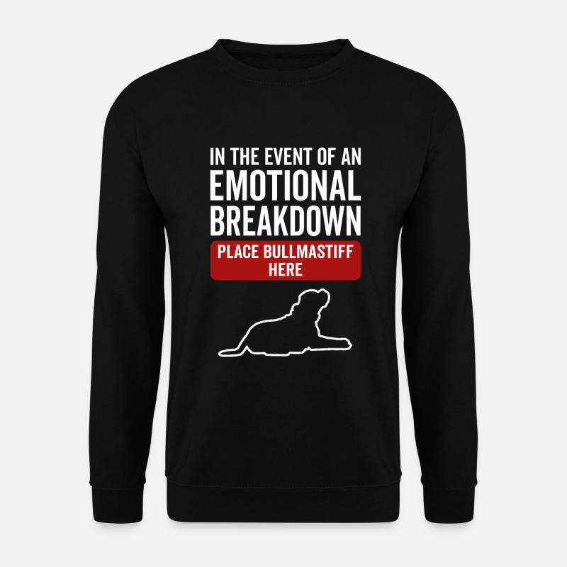 Emotional - Hund Bullmastiff - Unisex Pullover - Schwarz