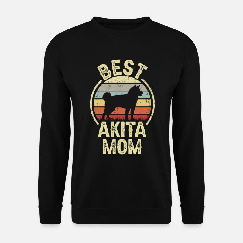 Hund Mom - Akita - Unisex Pullover - Schwarz