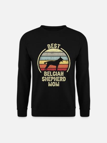 Hund Mom - Belgischer Hirte - Unisex Pullover - Schwarz