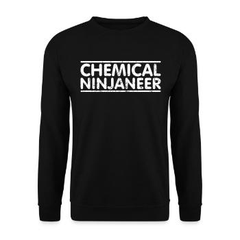 Ninjaneer - Chemical Engineer - Unisex Sweatshirt - black - Front - Alina (178cm) & Michal (187cm)