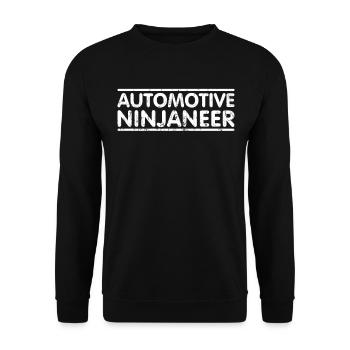 Ninjaneer - Automotive Engineer - Unisex Sweatshirt - black - Front - Alina (178cm) & Michal (187cm)