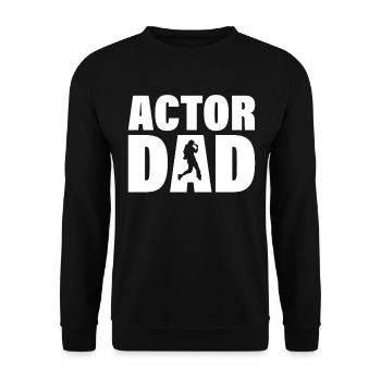 Job - Acteur Papa - Sweat-shirt Unisexe - noir - Devant - Alina (178cm) & Michal (187cm)