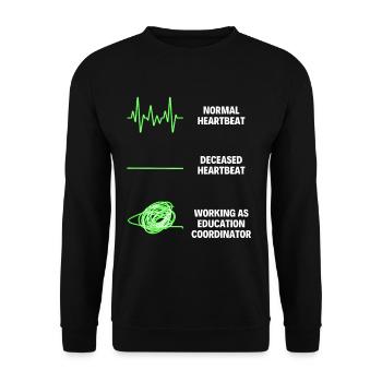 Education Coordinator School Teacher Appreciation - Unisex Pullover - Schwarz - Vorne - Alina (178cm) & Michal (187cm)