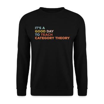 Catégorie Théorie Enseignants Enseignement - Sweat-shirt Unisexe - noir - Devant - Alina (178cm) & Michal (187cm)