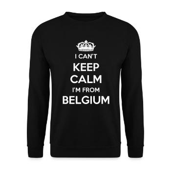 Ich Kann Nicht Ruhig Bleiben, Ich Bin Von Tonga - Unisex Pullover - Schwarz - Vorne - Alina (178cm) & Michal (187cm)