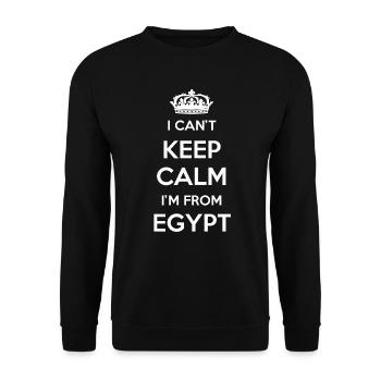 Je ne peux pas rester calme, je viens d’Egypte - Sweat-shirt Unisexe - noir - Devant - Alina (178cm) & Michal (187cm)