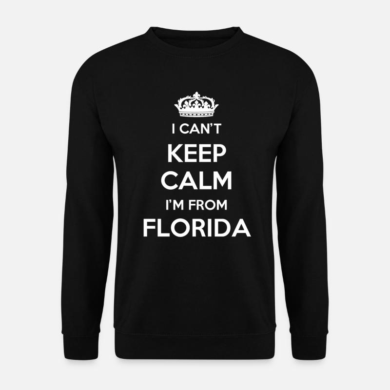 Ich Kann Nicht Ruhig Bleiben - Florida - Unisex Pullover - Schwarz