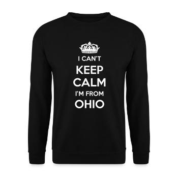Ich Kann Nicht Ruhig Bleiben - Ohio - Unisex Pullover - Schwarz - Vorne - Alina (178cm) & Michal (187cm)