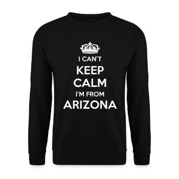 Ich Kann Nicht Ruhig Bleiben - Arizona - Unisex Pullover - Schwarz - Vorne - Alina (178cm) & Michal (187cm)