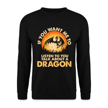 Écoutez parler d’Animal Dragon - Sweat-shirt Unisexe - noir - Devant - Alina (178cm) & Michal (187cm)