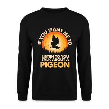 Écoutez parler de Animal Pigeon - Sweat-shirt Unisexe - noir - Devant - Alina (178cm) & Michal (187cm)