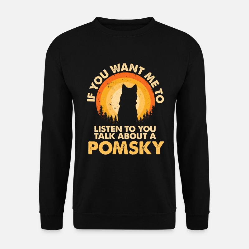 Talk about dog Pomsky - Unisex Sweatshirt - black