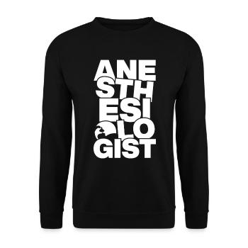 Profession Job Work - Anesthesiologist - Unisex Sweatshirt - black - Front - Alina (178cm) & Michal (187cm)