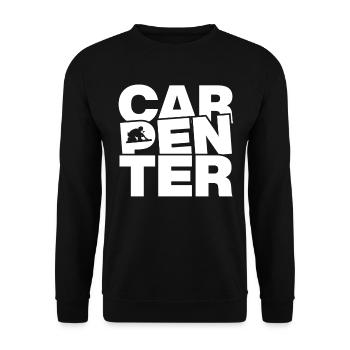 Carpentry - Carpenter - Unisex Sweatshirt - black - Front - Alina (178cm) & Michal (187cm)