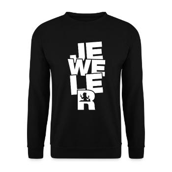 Profession Job Work - Jeweller - Unisex Sweatshirt - black - Front - Alina (178cm) & Michal (187cm)