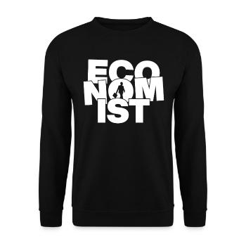 Wirtschaft Beruf Job Arbeit - Ökonom - Unisex Pullover - Schwarz - Vorne - Alina (178cm) & Michal (187cm)