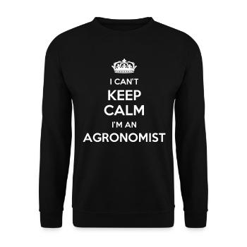 Ich Kann Nicht Ruhig Bleiben Ich Bin Ein Agronom - Unisex Pullover - Schwarz - Vorne - Alina (178cm) & Michal (187cm)