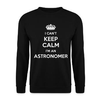 Je ne peux pas rester calme, je suis astronome - Sweat-shirt Unisexe - noir - Devant - Alina (178cm) & Michal (187cm)