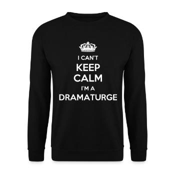 Je ne peux pas me calmer, je suis un dramaturge - Sweat-shirt Unisexe - noir - Devant - Alina (178cm) & Michal (187cm)