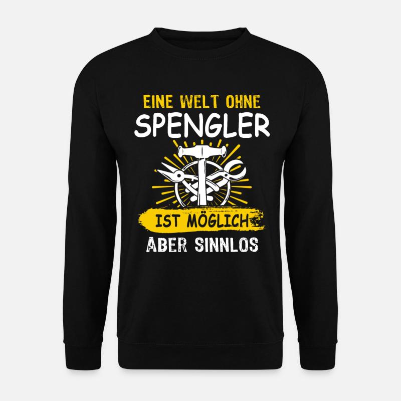 Spengler Bauspengler Karrosseriespengler - Unisex Pullover - Schwarz
