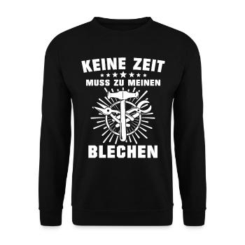 Spengler Beruf Bauspengler Sprüche - Unisex Pullover - Schwarz - Vorne - Alina (178cm) & Michal (187cm)