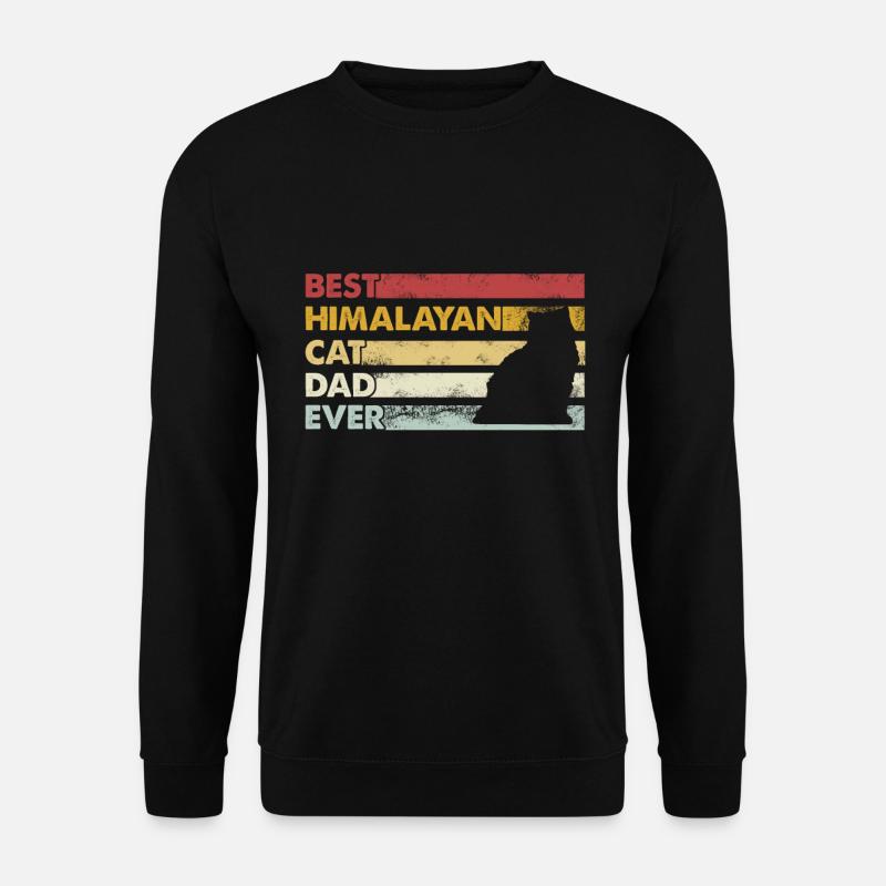Best Father Ever - Himalayan Cat - Unisex Sweatshirt - black