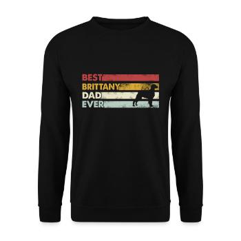 Meilleur père de famille - Brittany - Sweat-shirt Unisexe - noir - Devant - Alina (178cm) & Michal (187cm)