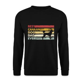 Meilleur père de tous les temps - Canaan Dog - Sweat-shirt Unisexe - noir - Devant - Alina (178cm) & Michal (187cm)