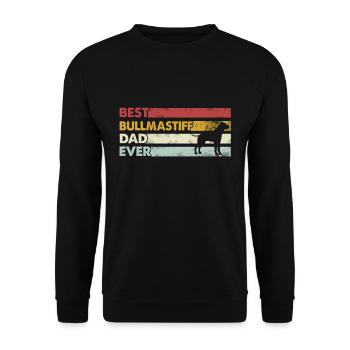 Best Father Ever - Bullmastiff - Unisex Sweatshirt - black - Front - Alina (178cm) & Michal (187cm)
