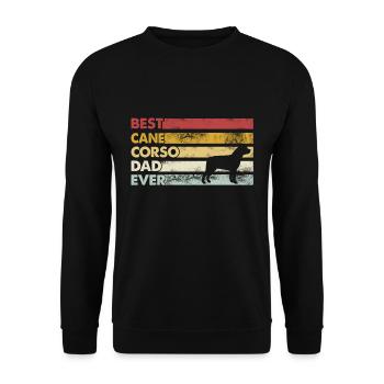 Meilleur père de tous les temps - Cane Corso - Sweat-shirt Unisexe - noir - Devant - Alina (178cm) & Michal (187cm)