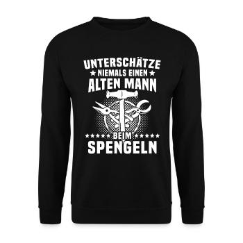 Spengler Bauspengler Karrosseriespengler - Unisex Pullover - Schwarz - Vorne - Alina (178cm) & Michal (187cm)