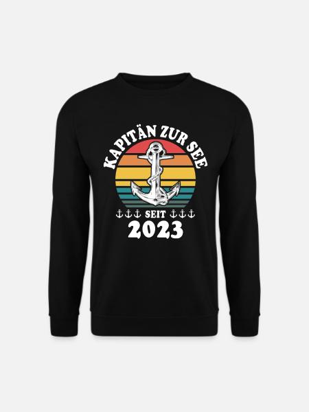 Kapitän Boot Bootsführerschein 2023 - Unisex Pullover - Schwarz