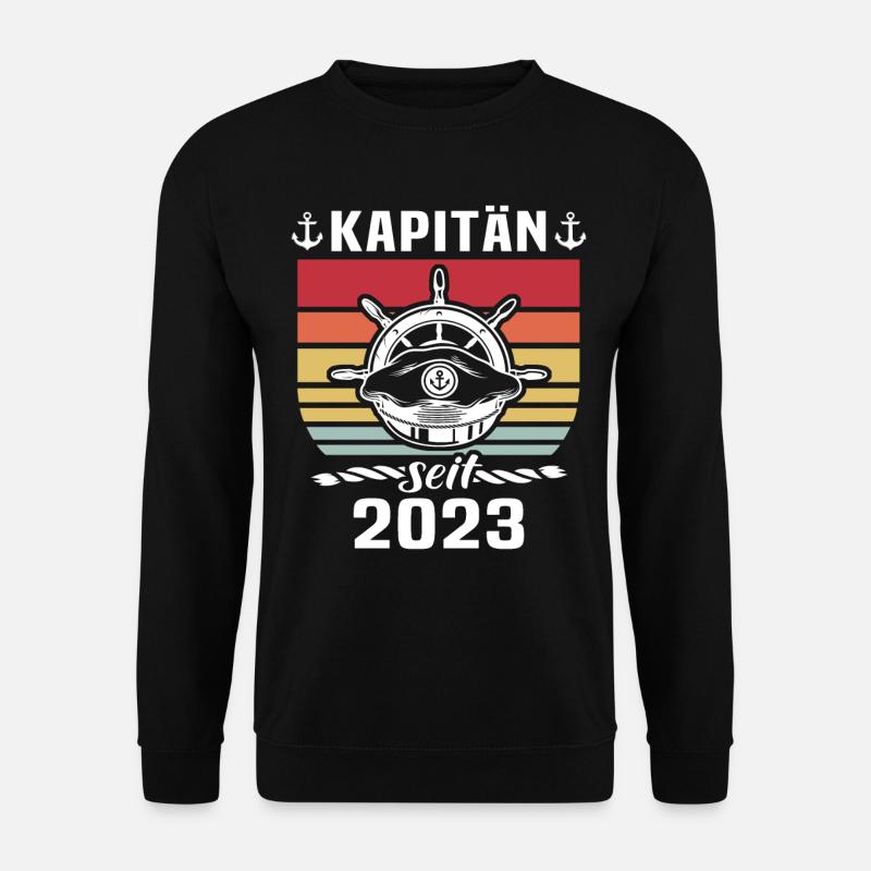Kapitän Boot Bootsführerschein 2023 - Unisex Pullover - Schwarz
