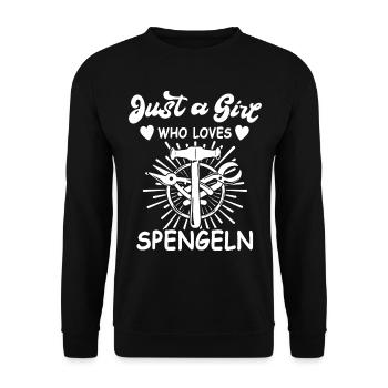 Spengler Bauspengler Karosseriespengler - Unisex Pullover - Schwarz - Vorne - Alina (178cm) & Michal (187cm)