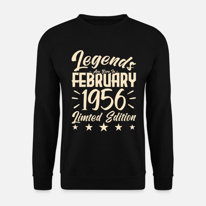 1956 births. Birthday gift. - Unisex Sweatshirt - black