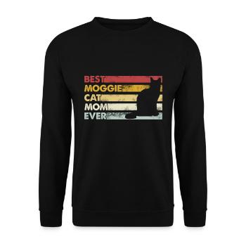 Meilleure mère de tous les temps - Moggie Cat - Sweat-shirt Unisexe - noir - Devant - Alina (178cm) & Michal (187cm)