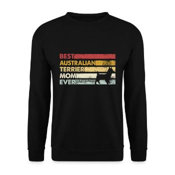 Meilleure mère de tous les temps - Australian Terrier - Sweat-shirt Unisexe - noir - Devant - Alina (178cm) & Michal (187cm)
