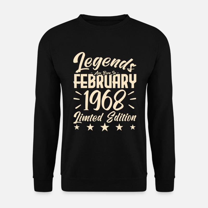 Geboren 1968. Geburtstagsgeschenk. - Unisex Pullover - Schwarz