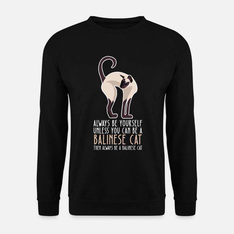 Be Yourself - Balinese Cat - Unisex Sweatshirt - black
