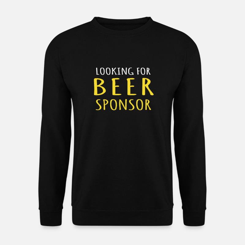 Bier Sponsor Trinksprüche Biertrinker - Unisex Pullover - Schwarz
