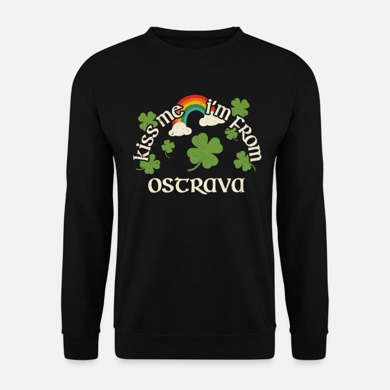 Embrasse-moi - Saint-Patrick Ostrava - Sweat-shirt Unisexe - noir