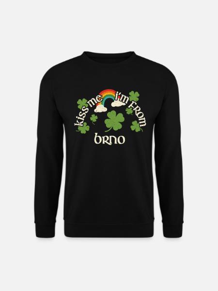 Embrasse-moi - Saint-Patrick Brno - Sweat-shirt Unisexe - noir